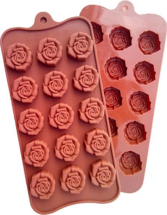 Heel veel goeds artikel Eigenlijk ProductGoods - Siliconen Chocoladevorm Roosjes - Chocolade Mal Fondant  Bonbonvorm -... | bol.com