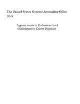 Appointments to Professional and Administrative Career Positions