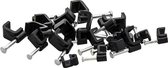 Ronde Kabelclips / Spijkerclips - 6mm - 100stuks