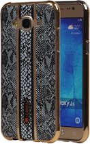M-Cases Zwart Slang Design TPU back case hoesje voor Samsung Galaxy J5 2015