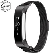 Eyzo Milanees bandje - Fitbit Alta (HR) - Zwart - Small