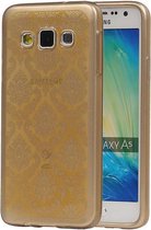 Goud Brocant TPU back case cover hoesje voor Samsung Galaxy A5 2015
