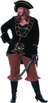 Piraat & Viking Kostuum | Ms Voorsteven Piraat Bling ( Met Broek) | Vrouw | Maat 56 | Carnavalskleding | Verkleedkleding