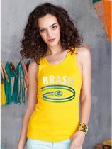 Gele dames tanktop Brazilie XL