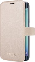 Guess Saffiano Wallet Book Case - Geschikt voor Samsung Galaxy S7 (SM-G930) - Beige
