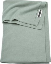 Meyco Knit basic wiegdeken - 75x100 cm - Stone green