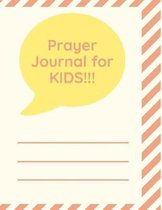 Prayer Journal For Kids