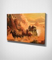 Wild West - Painting Canvas - 30 x 40 cm - Schilderij - Canvas - Slaapkamer - Wanddecoratie  - Slaapkamer - Foto op canvas