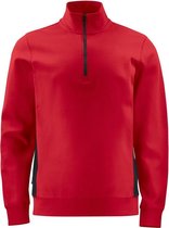 ProJob 2128 SWEATER MET KORTE RITSSLUITING 642128 - Rood - XS