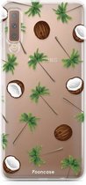 Samsung Galaxy A7 2018 hoesje TPU Soft Case - Back Cover - Coco Paradise / Kokosnoot / Palmboom