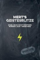 Mert's Geistesblitze - Dinge, die du nicht verstehen würdest, also - Finger weg! Private