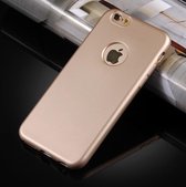 Voor geschikt voor iPhone 6 & 6s 360 graden volledige bescherming zachte TPU backcover + PC Front combinatie Case (goud)