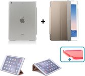 iPad 2, 3, 4 Smart Cover Hoes Case Hoesje - inclusief Transparante achterkant - Goud