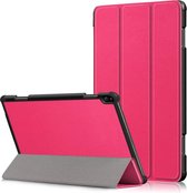 Tri-Fold Book Case met Wake/Sleep - Geschikt voor Lenovo Tab P10 Hoesje - Roze