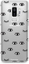 Fooncase Hoesje Geschikt voor Samsung Galaxy S9 Plus - Shockproof Case - Back Cover / Soft Case - Eyes / Ogen