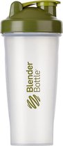 BlenderBottle™ CLASSIC Big  Mosgroen Transparant - Eiwitshaker / Bidon / Shakebeker  - 820 ml