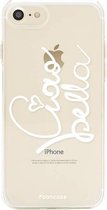 Fooncase Hoesje Geschikt voor iPhone 8 - Shockproof Case - Back Cover / Soft Case - Ciao Bella!