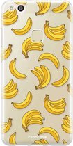 Fooncase Hoesje Geschikt voor Huawei P10 Lite - Shockproof Case - Back Cover / Soft Case - Bananas / Banaan / Bananen