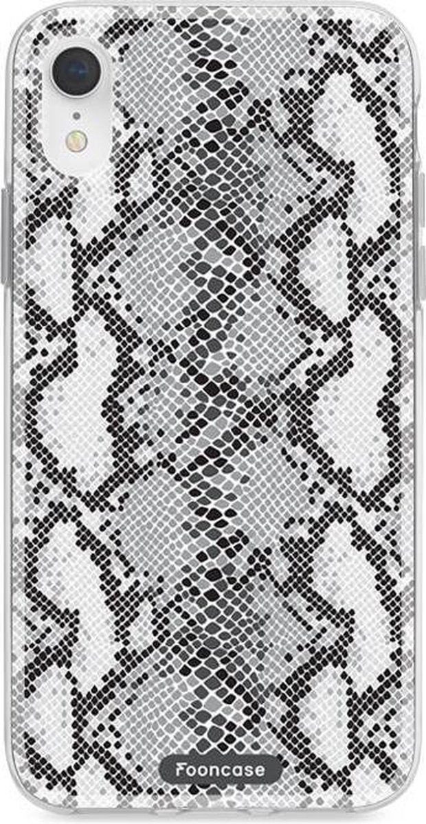Fooncase Hoesje Geschikt voor iPhone XR - Shockproof Case - Back Cover / Soft Case - Snake it / Slangen print