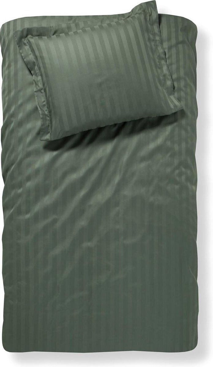 Damai Linea - Dekbedovertrek - 140x200/220 cm - Eenpersoons - Laurel + 1 kussensloop 60x70