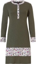 Nachthemd groen met bloemen Pastunette