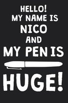 Hello! My Name Is NICO And My Pen Is Huge!