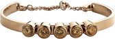 Silventi 980101237 - Stalen armband - zirkonia 6 mm - one-size - rosékleurig / champagne oranje