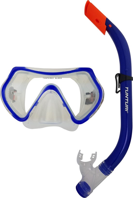 Tunturi Snorkelset - Duikbril met Snorkel - Junior - Blauw