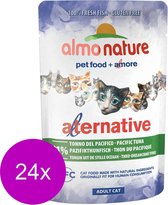 Almo Nature  Natvoer voor Katten - Alternative Pouches - 24 x 55g