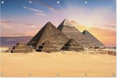 Piramiden van Gizeh | Steden | Tuindoek | Tuindecoratie | 150CM x 100CM | Tuinposter