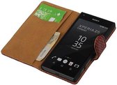 Snake Bookstyle Wallet Case Hoesjes voor Sony Xperia Z5 Compact Rood