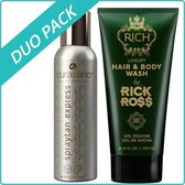 Curasano Spraytan, 200ml + Rick Ross Hair & Body Wash, 250ml