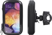 Interphone - Samsung Galaxy A50 Motorhouder Unicase Telefoonhouder Fiets en Motor Stuur Zwart