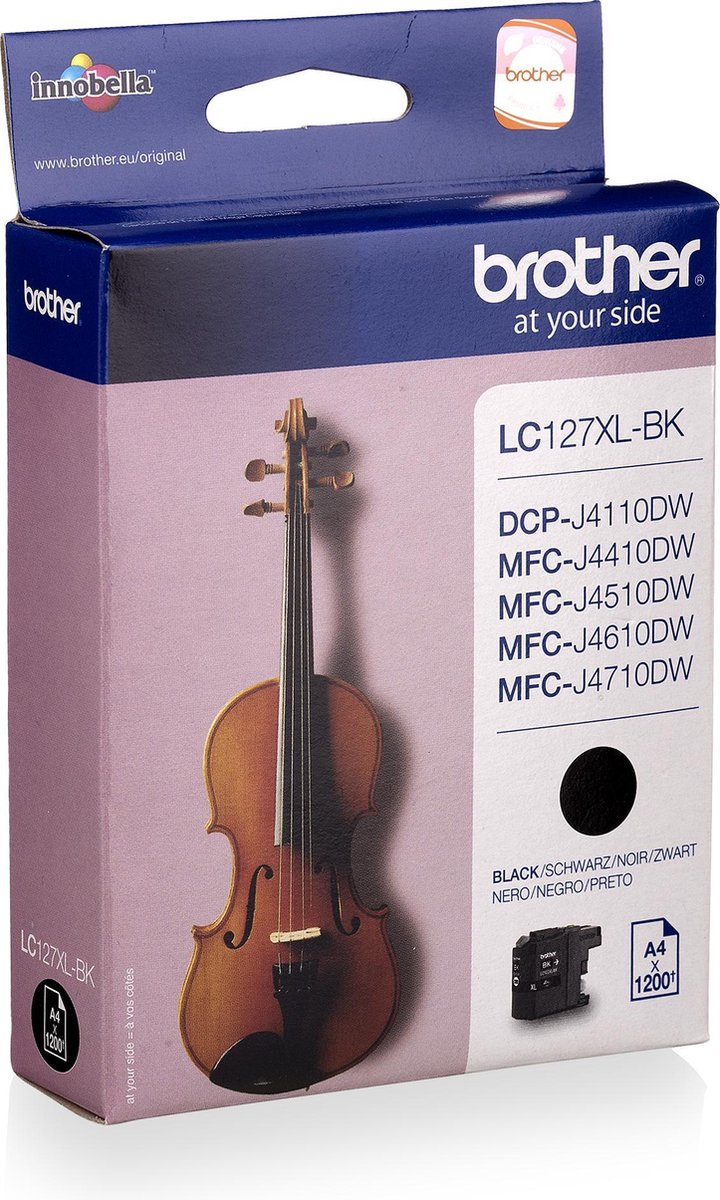 Brother Inkt LC-127XLBK Zwart