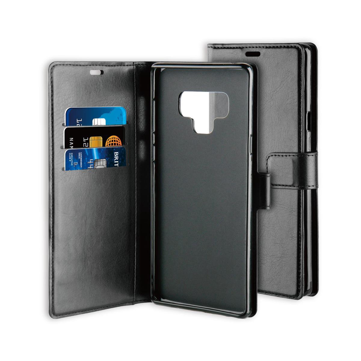 BeHello Samsung Galaxy Note 9 Hoesje - Wallet Case Met Ruimte Voor 3 Pasjes Zwart