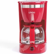Livoo Elektrisch Koffiezetapparaat Rood