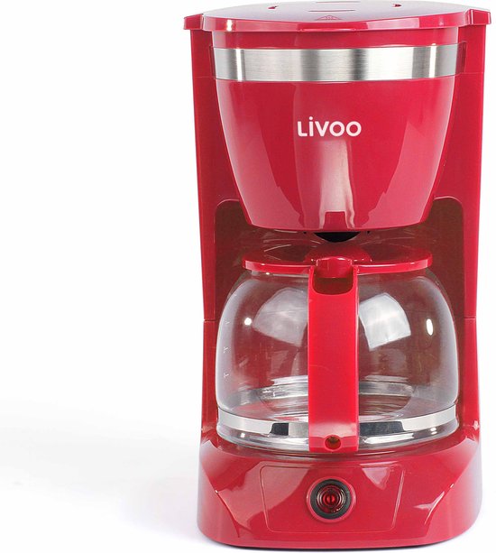 Livoo Elektrisch Koffiezetapparaat Rood | bol
