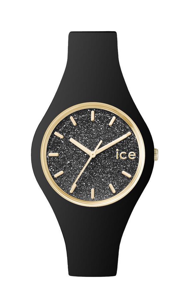 Ice Watch IW001349 ICE glitter Horloge - Siliconen - Zwart - Ã˜ 34mm