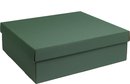 Boîte de luxe avec couvercle en carton VERT FONCÉ 45x40x14cm (5 pièces)