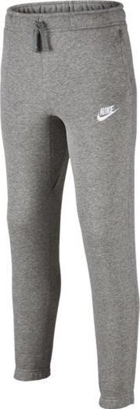 Nike Sportswear Pant - Trainingsbroek - Jongens - Maat S - Dk Grey Heather/Dark Steel Grey/White