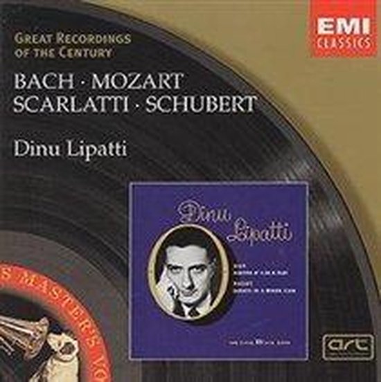 Albumcover met tekst 'Great Recordings of the Century' en een portret van Dinu Lipatti.