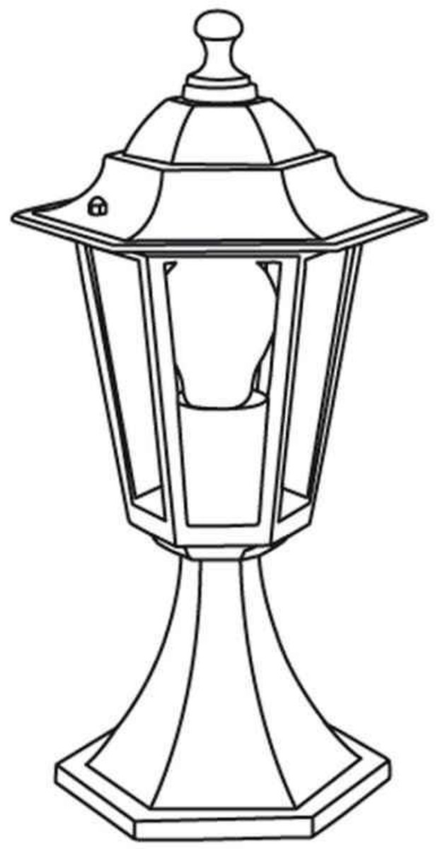 Eglo Laterna 5 - Éclairage extérieur - Piquet de jardin - 1 lumière - Blanc