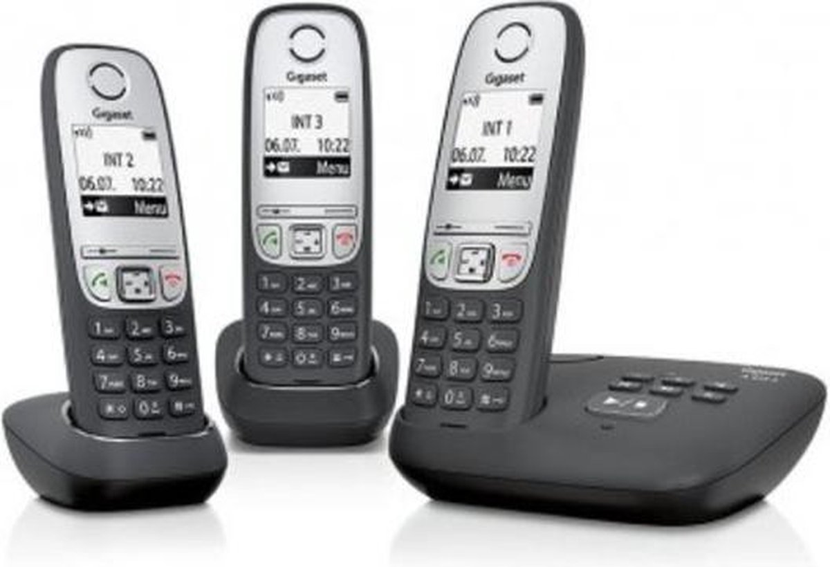 Gigaset A735A Trio - téléphone sans fil avec répondeur - écran