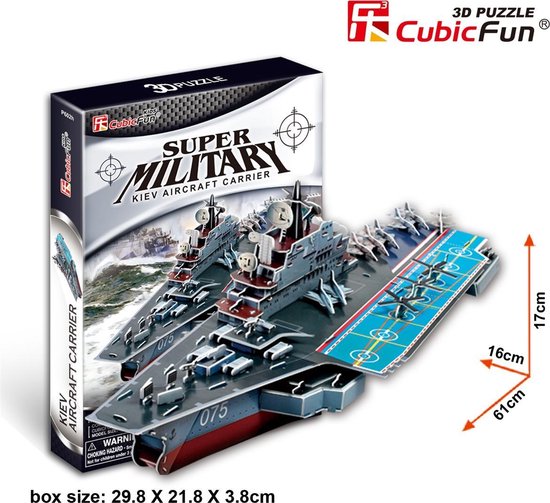 3D puzzel vliegdekschip KIEV militair navy 3D puzzel vliegdekschip KIEV militair navy