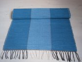 Handgeweven vloerkleed - 60x200 - blauw