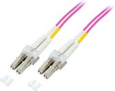 Alcasa LW-805LC4 Glasvezel kabel 5 m OM4 LC Violet