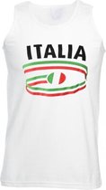 Witte heren tanktop Italie 2XL