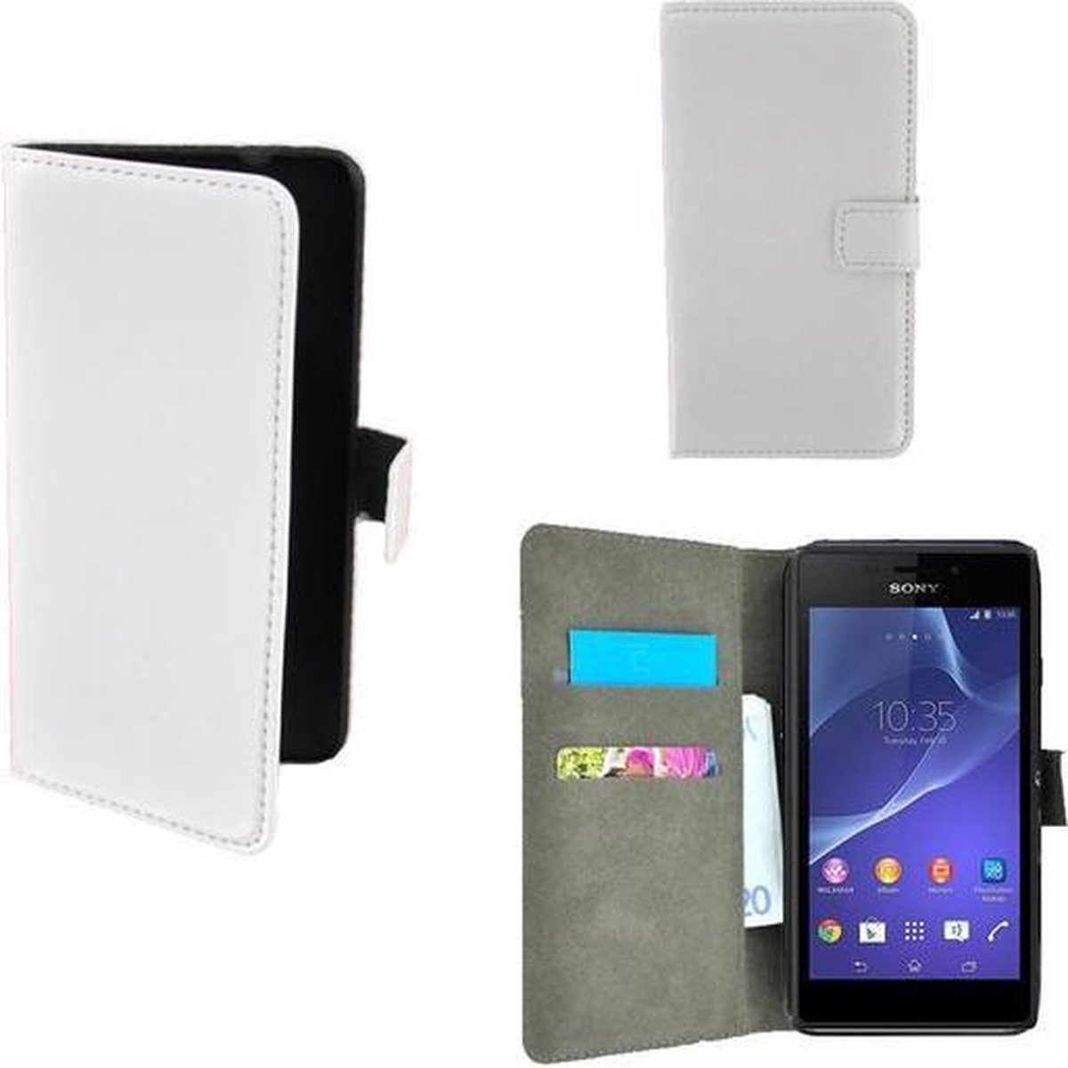 rand biologie voor eeuwig Sony Xperia Z3 Plus Wallet Bookcase hoesje Wit | bol.com