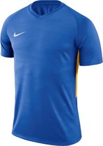 Nike Tiempo Premier SS Jersey  Sportshirt - Maat XL  - Mannen - blauw/geel