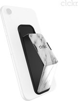Clckr Grip Band - Universele Smartphonehouder - White Marble - Maat L